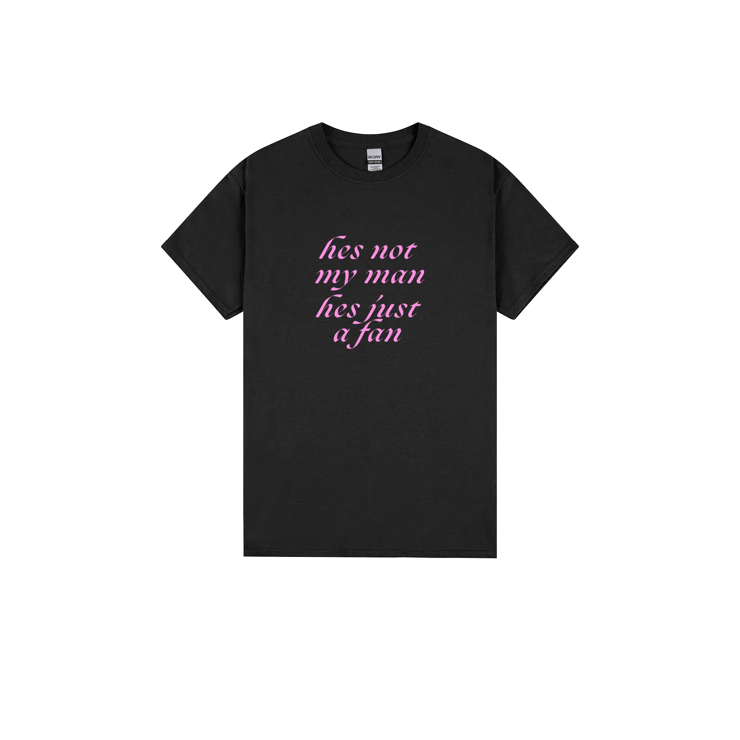 Black front flat lay