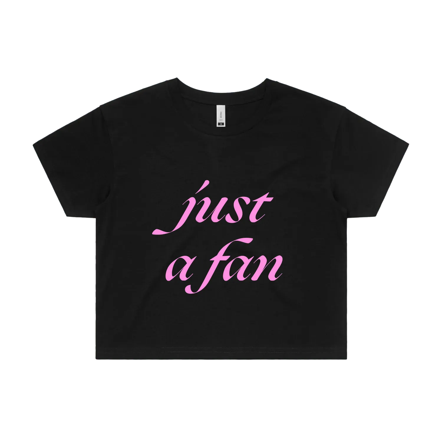 Black front flat lay