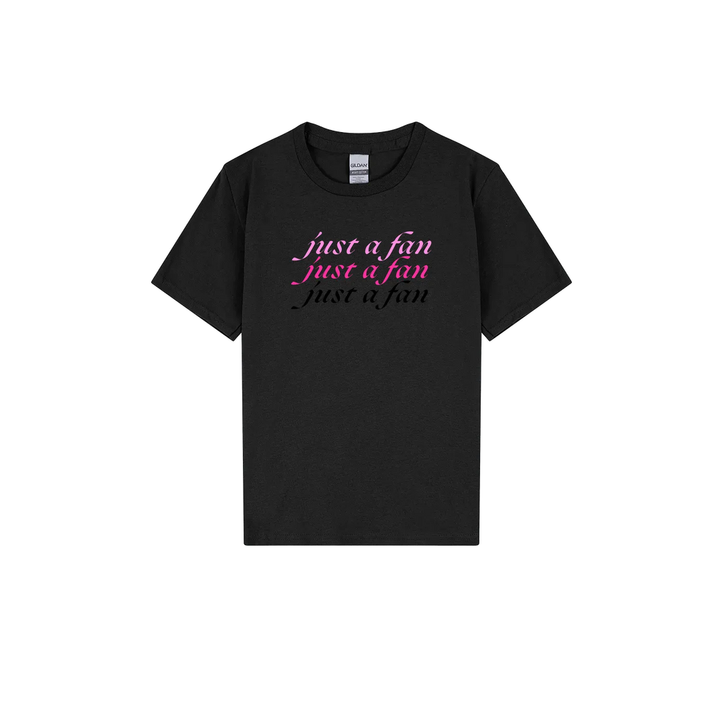 Black front flat lay
