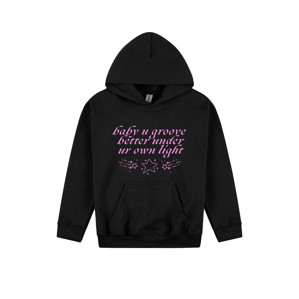 Black front flat lay