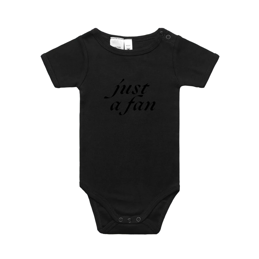 Black front flat lay