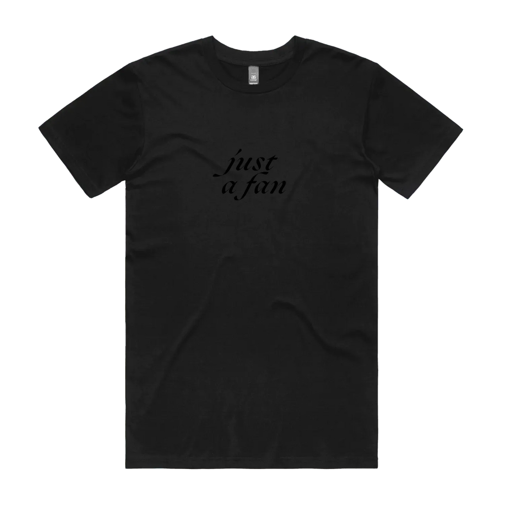 Black front flat lay