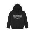 Black front flat lay