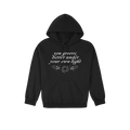 Black front flat lay