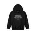 Black front flat lay
