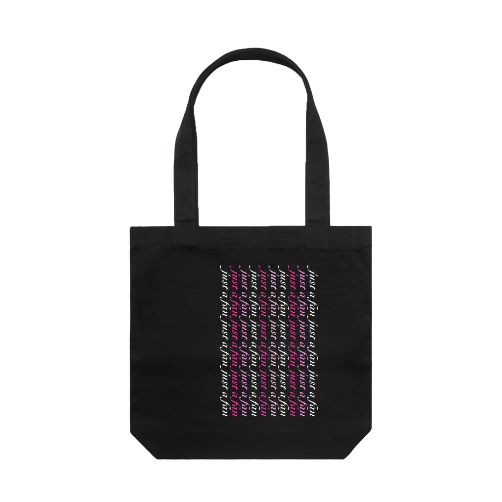 Black front flat lay