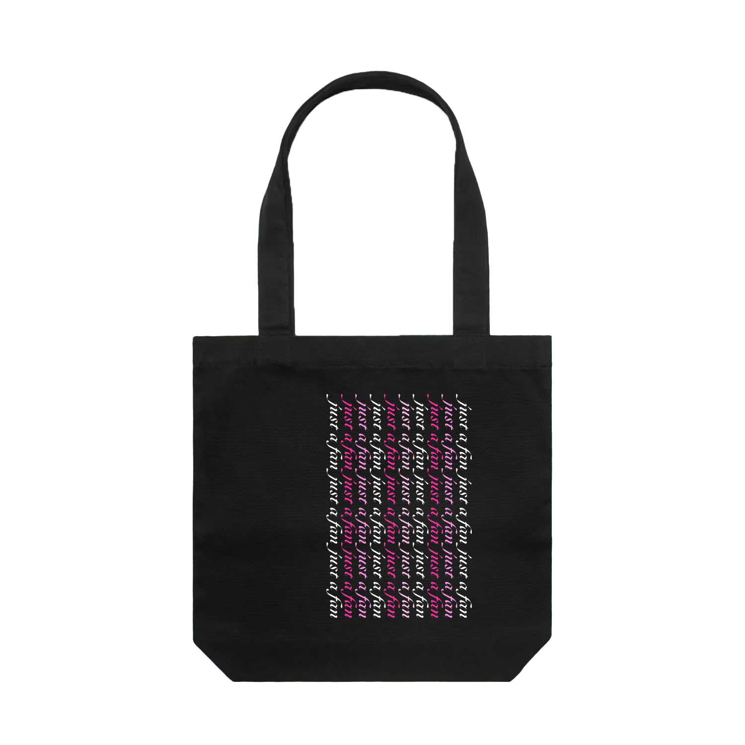 Black front flat lay