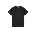 Black front flat lay