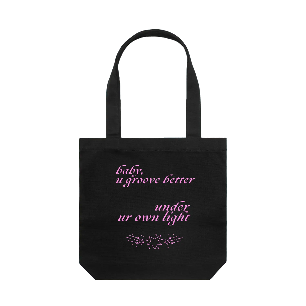 Black front flat lay
