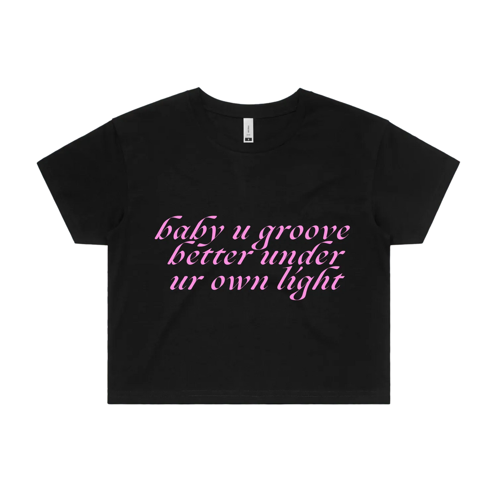 Black front flat lay