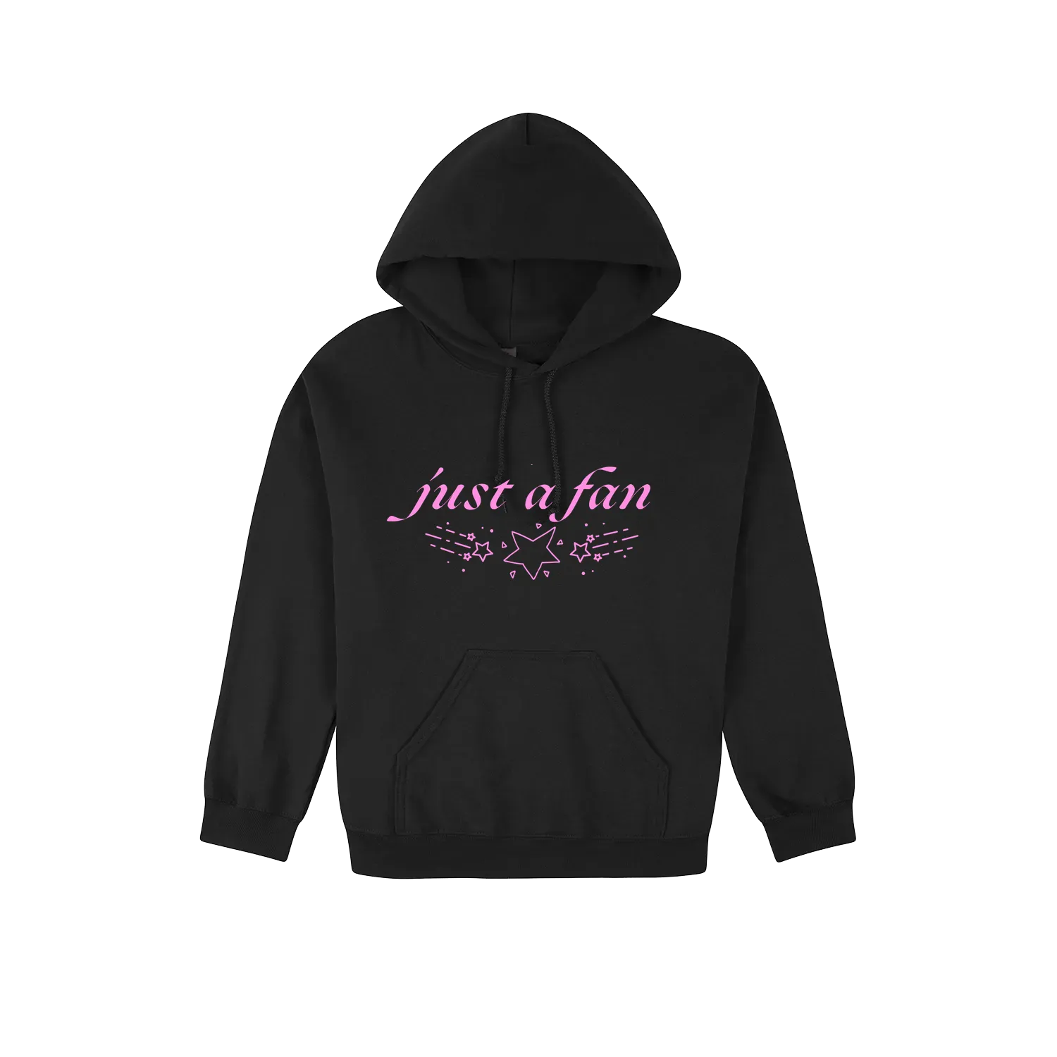 Black front flat lay