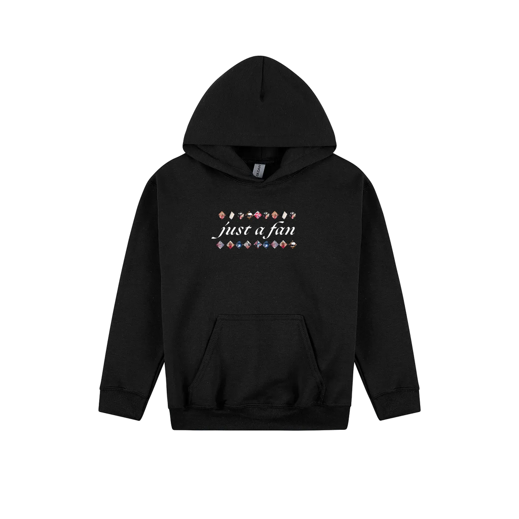 Black front flat lay