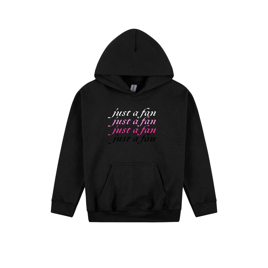 Black front flat lay