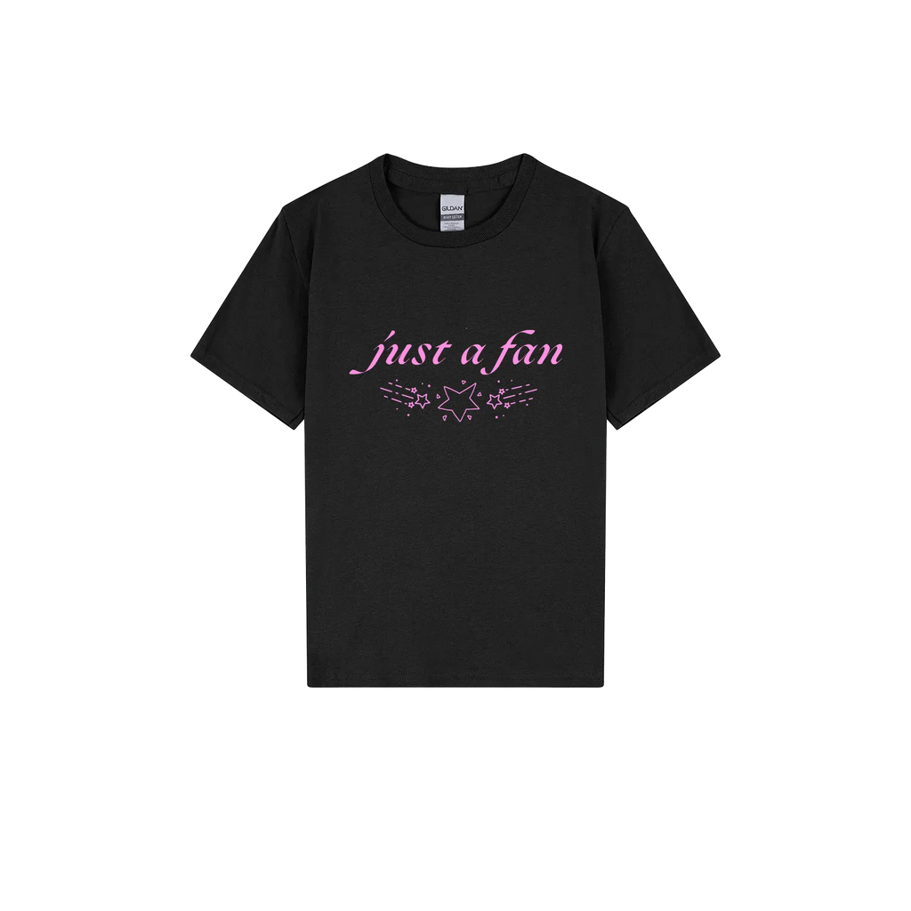 Black front flat lay