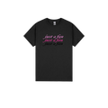 Black front flat lay