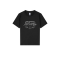 Black front flat lay