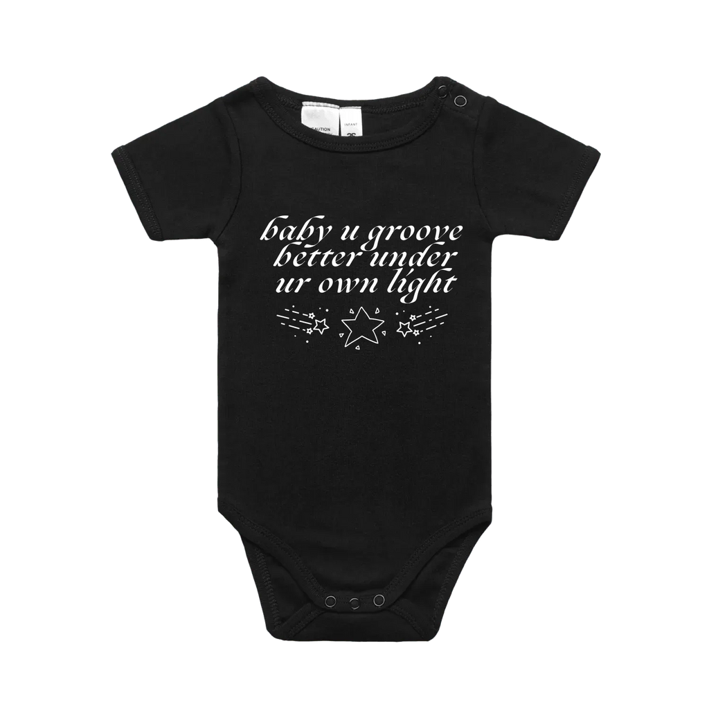 Black front flat lay