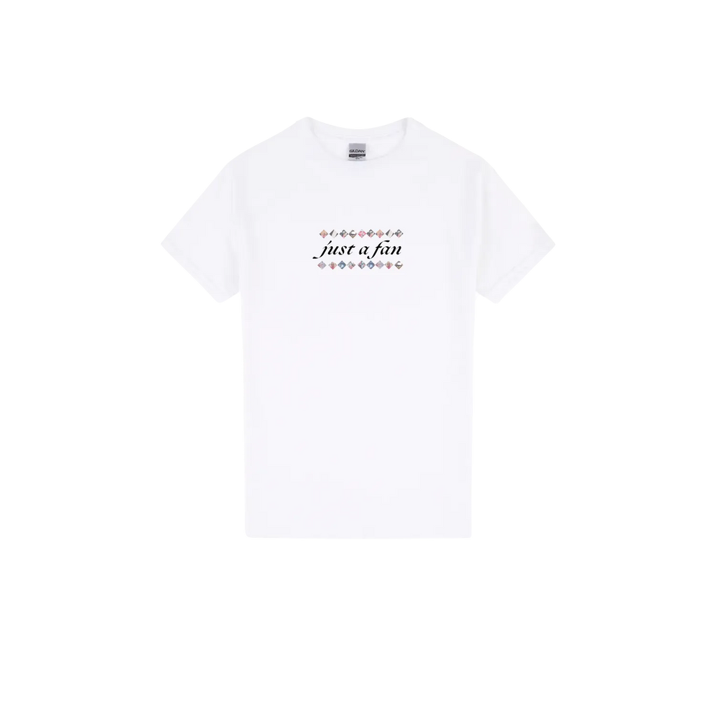 White front flat lay