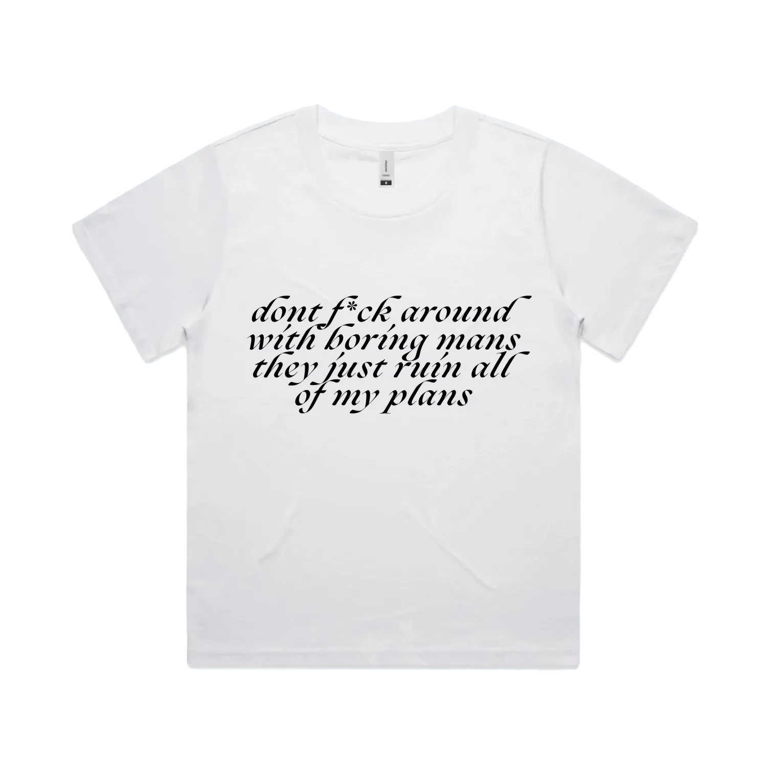 White front flat lay
