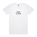White front flat lay