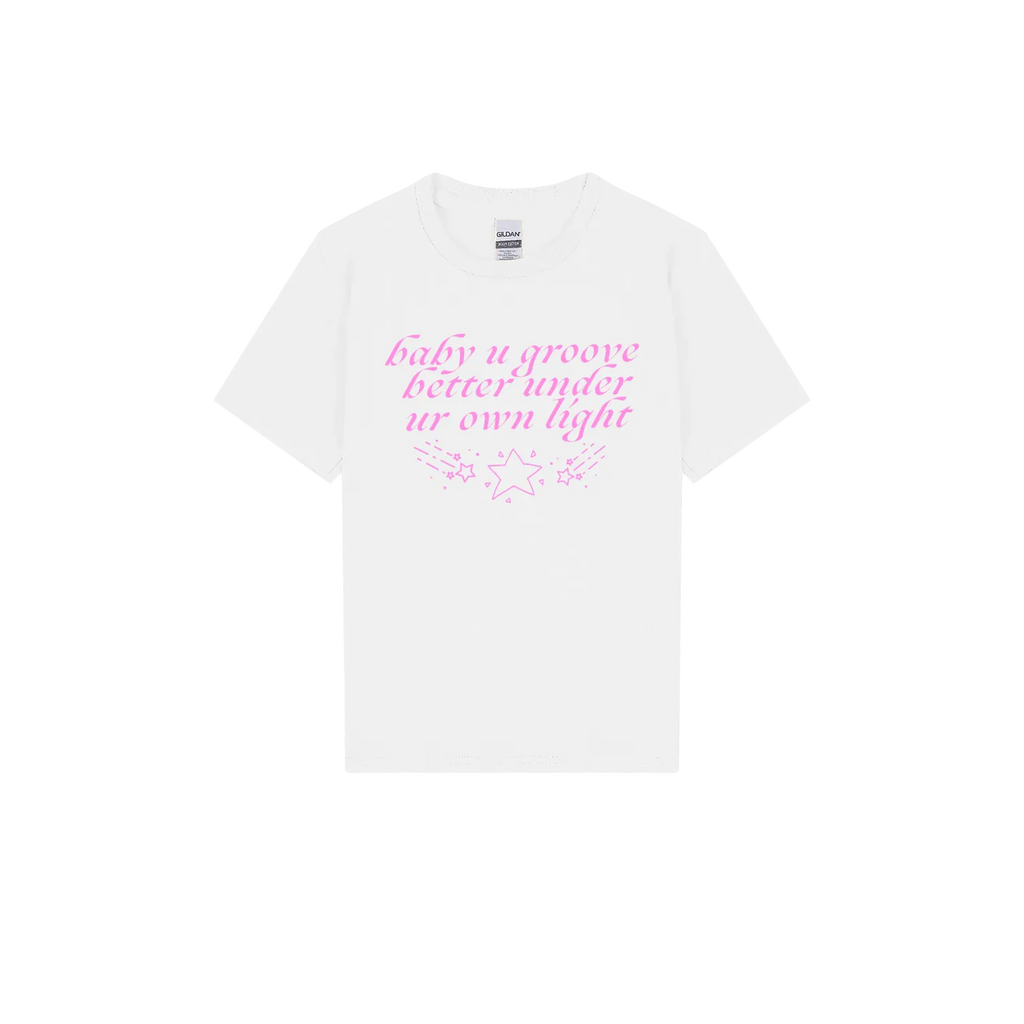 White front flat lay