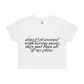 White front flat lay