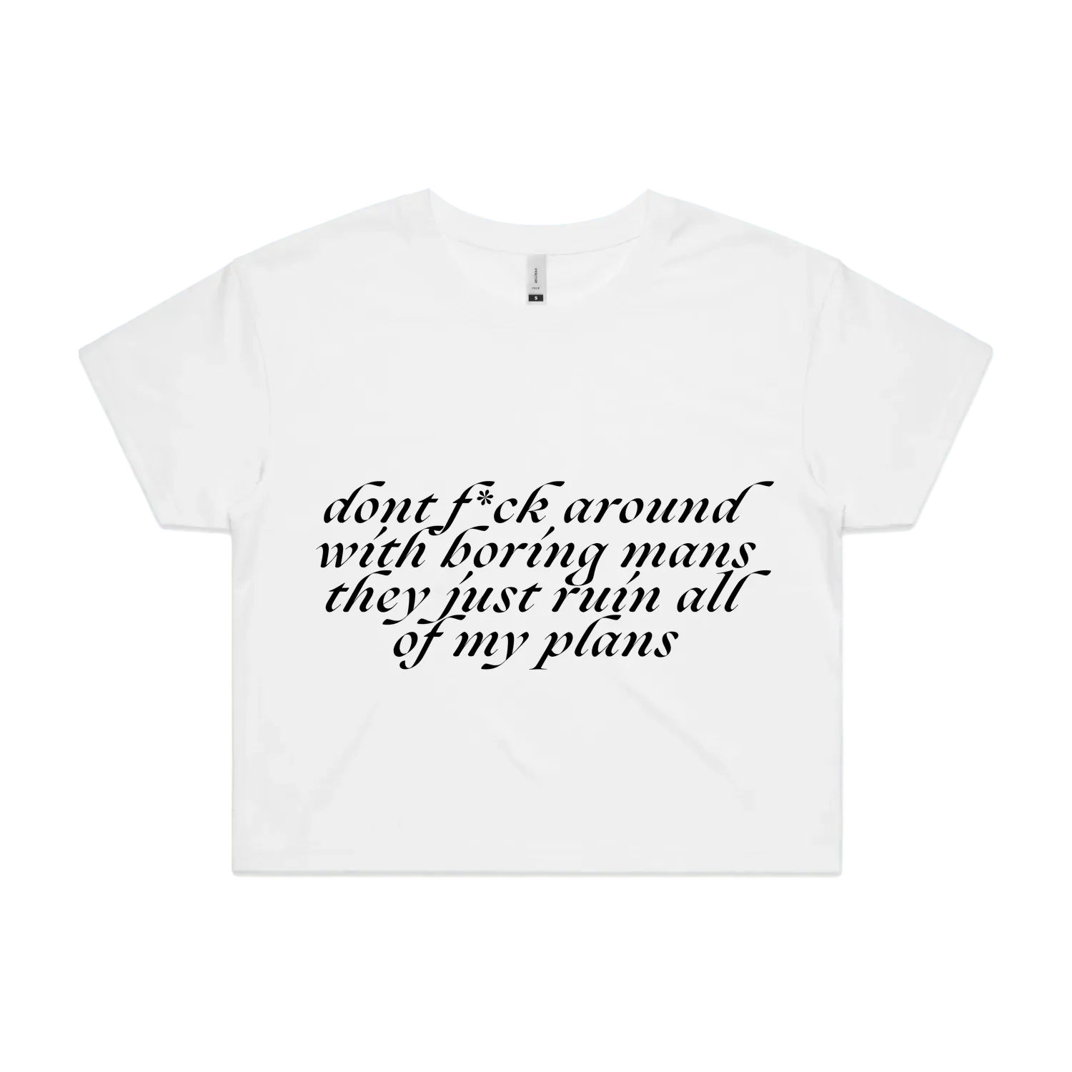 White front flat lay