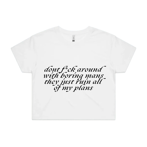 White front flat lay